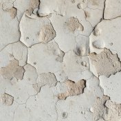 Square close-up of uneven plaster used as an illustrative surface reference